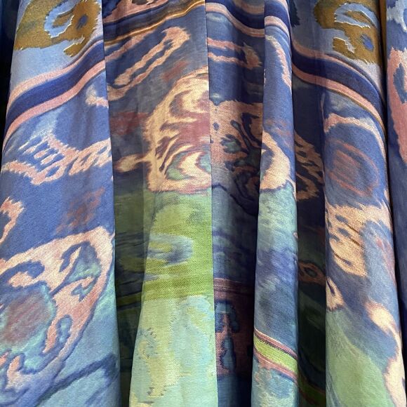 Lucky & Coco Skirt L Asymmetrical Blue Watercolor ‎ Lightweight Skirt Polyester - Picture 8 of 11